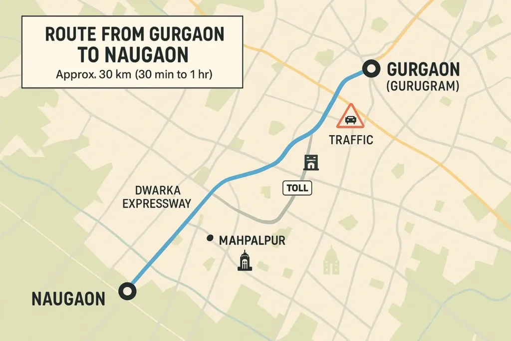 Gurgaon to Naugaon road connectivity, Haryana to Rajasthan